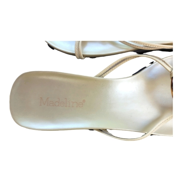 MADELINE Rubber Sole Thong Slide Strappy Tortoise sandal  9 - Picture 5 of 9